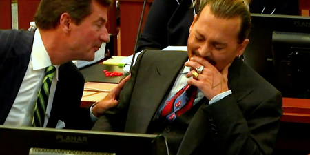 Johnny Depp cracks up as receptionist testifies about Amber Heard's claims