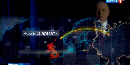 UK will be 'plunged into sea' by radioactive tsunami missile strike, says Russian state TV